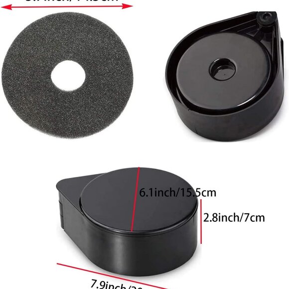 Tier Bar Glass Rimmer Bamboo Wood Sugar Salt Box with Sponge,Bartender Tool1 Set - Picture 5 of 14